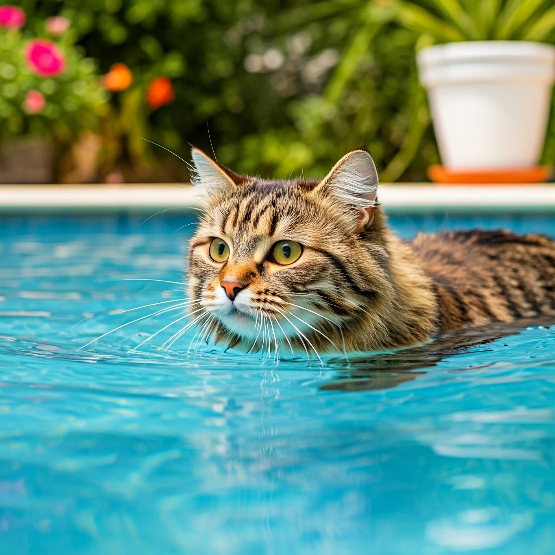 No todos los gatos son reacios al agua. Razas como Turkish Van y Bengal disfrutan bañándose e incluso pueden considerarse nadadores.