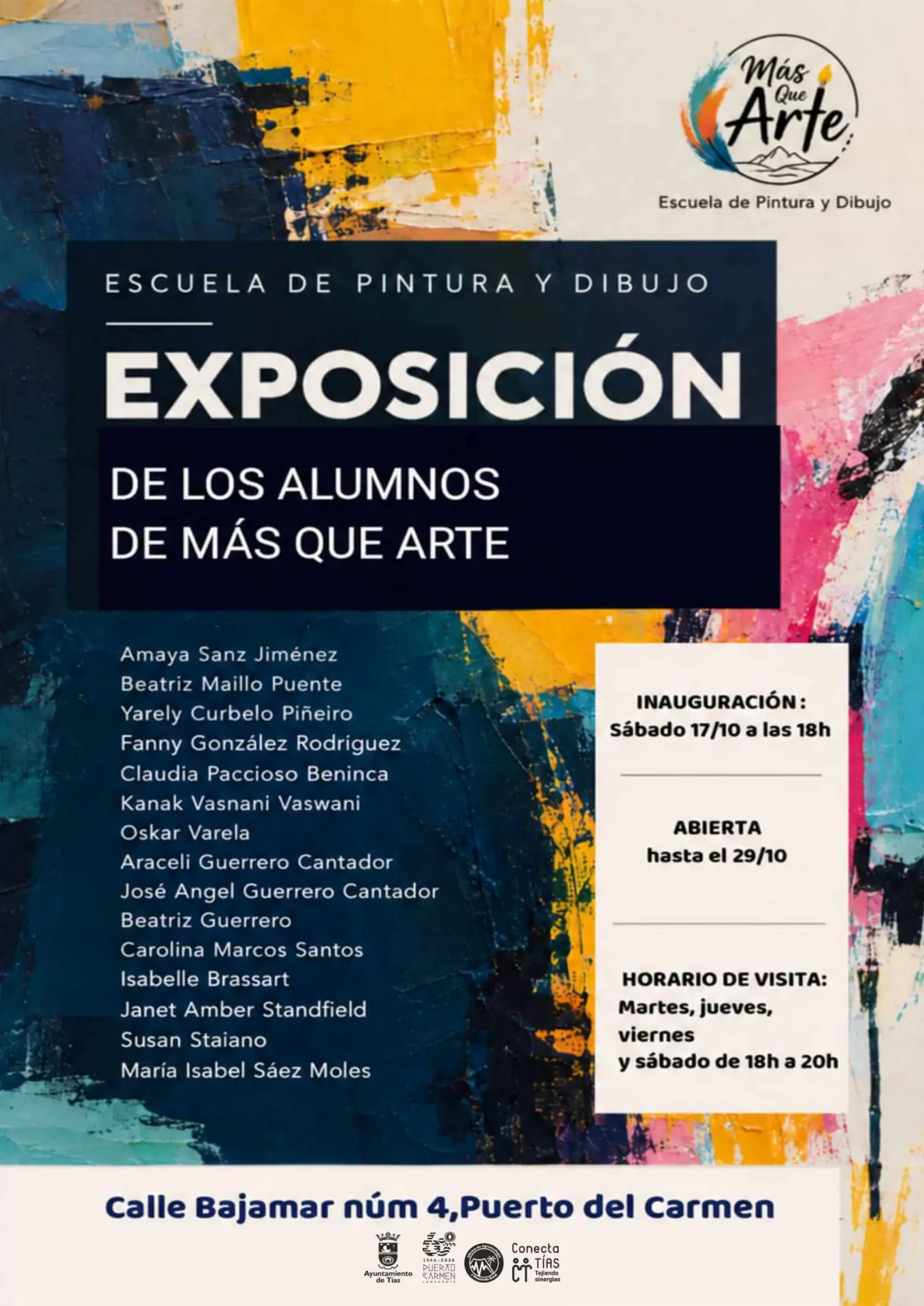 Muestra colectiva de pintura – Alumnado de Más que Arte